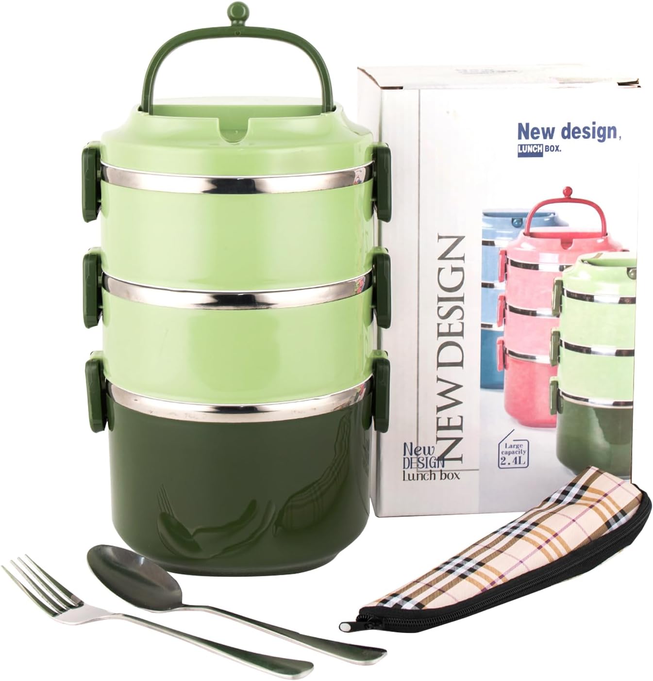 ( 2 & 3 Layers ) Leak-Proof Insulated Lunch Box – Freshness On the Go!