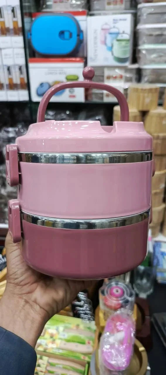 ( 2 Layers ) Leakproof Multi-Layer Stainless Steel Lunch Box