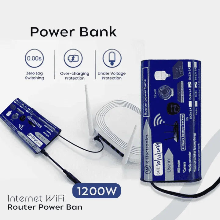 Router Backup Power Bank (9V & 12V Options)
