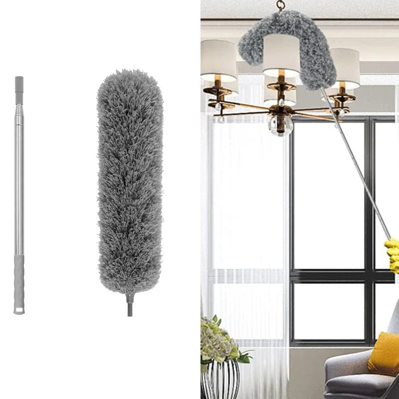 280cm Telescoping Duster | Extendable Microfiber Duster 100” with Bendable & Washable Head