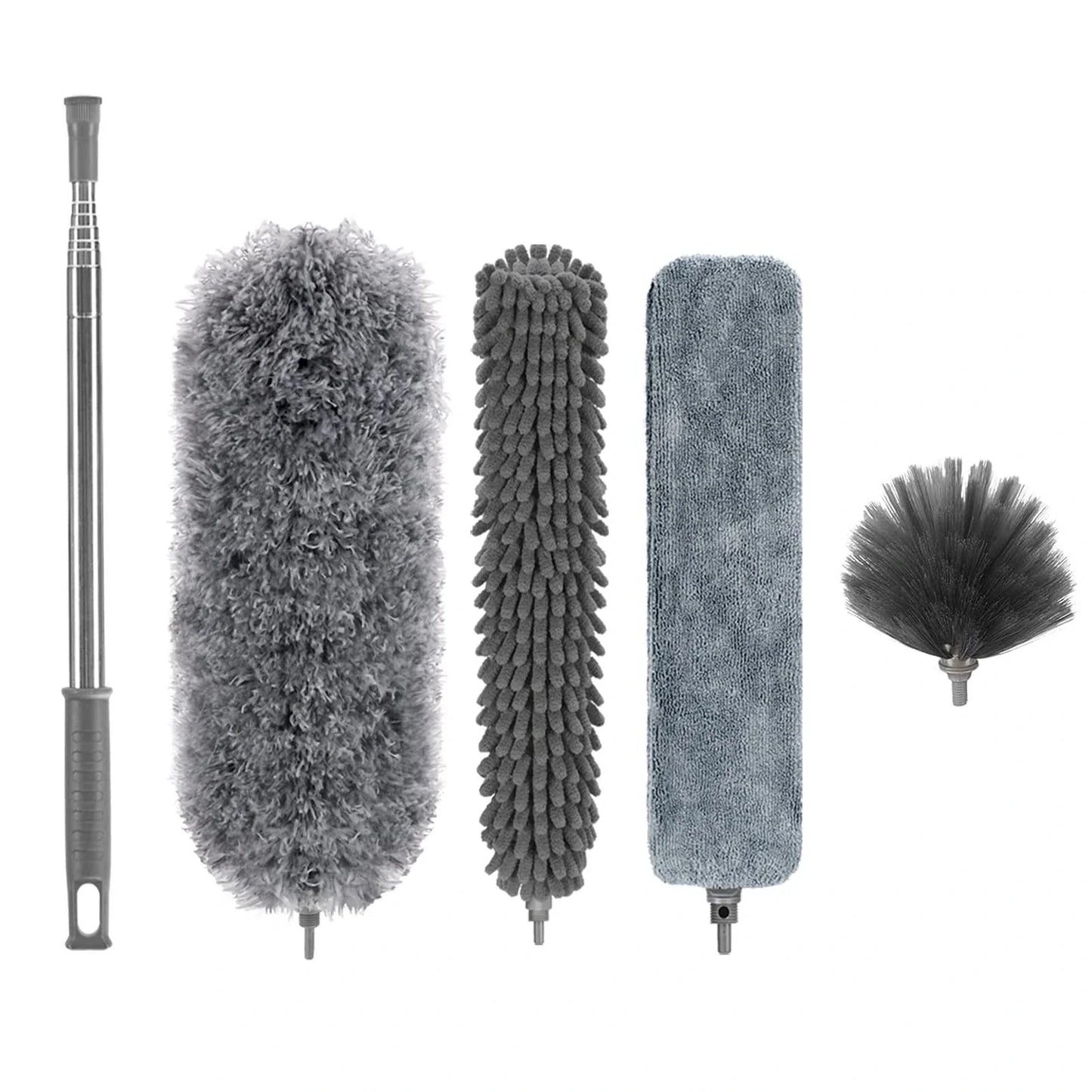 280cm Telescoping Duster | Extendable Microfiber Duster 100” with Bendable & Washable Head