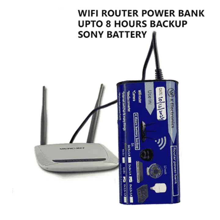 Router Backup Power Bank (9V & 12V Options)