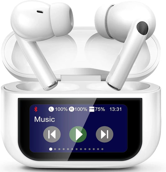 A9 Pro Wireless Earbuds with Digital Display & Touch Control