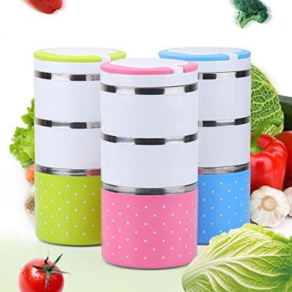 ( 2 Layers ) Leakproof Multi-Layer Stainless Steel Lunch Box