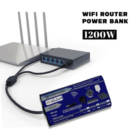 Router Backup Power Bank (9V & 12V Options)