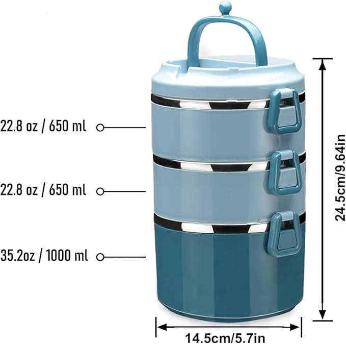 ( 2 & 3 Layers ) Leak-Proof Insulated Lunch Box – Freshness On the Go!