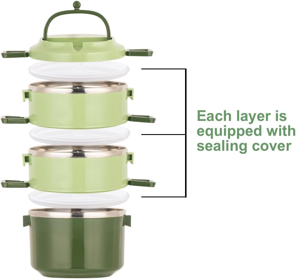 ( 2 & 3 Layers ) Leak-Proof Insulated Lunch Box – Freshness On the Go!