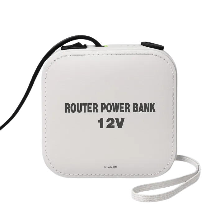 WiFi Router UPS Power Bank – 12V | 5-6 Hours Backup with Adapter (A1)
