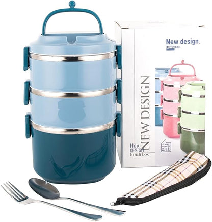 ( 2 & 3 Layers ) Leak-Proof Insulated Lunch Box – Freshness On the Go!