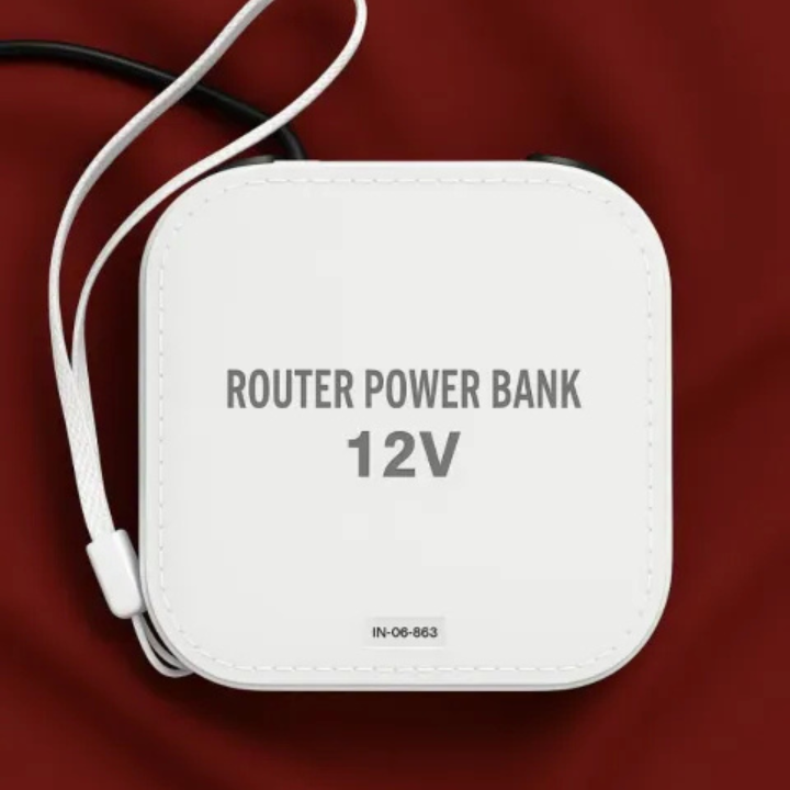 WiFi Router UPS Power Bank – 12V | 5-6 Hours Backup with Adapter (A1)