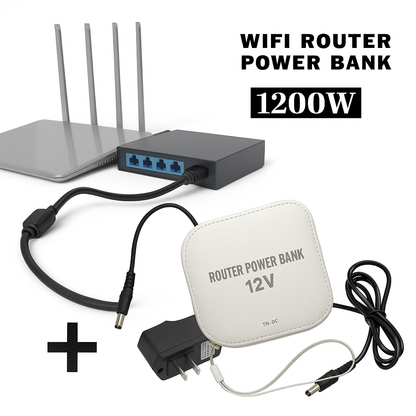 WiFi Router UPS Power Bank – 12V | 5-6 Hours Backup with Adapter (A1)