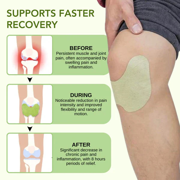 Herbal Knee Pain Relief Patches (12 patches)