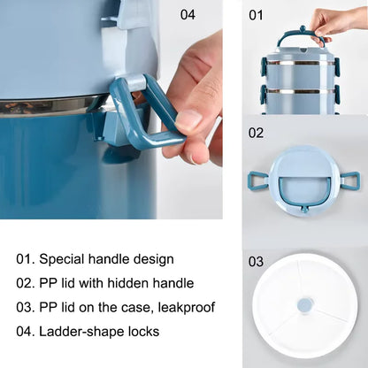 ( 2 & 3 Layers ) Leak-Proof Insulated Lunch Box – Freshness On the Go!