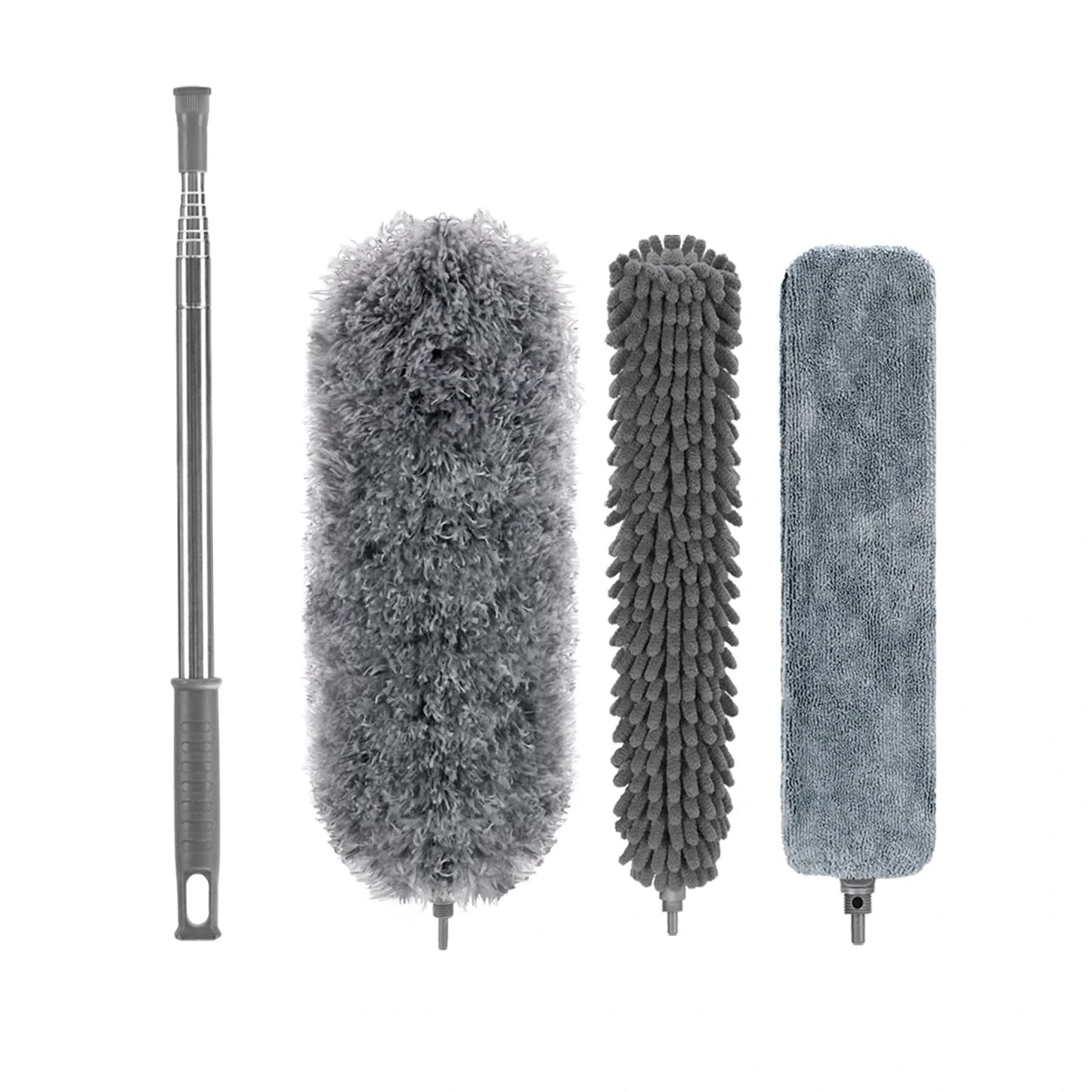 280cm Telescoping Duster | Extendable Microfiber Duster 100” with Bendable &amp; Washable Head