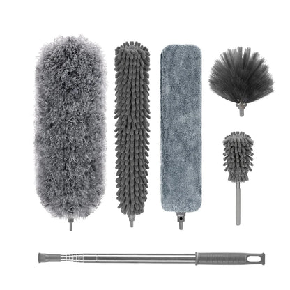 280cm Telescoping Duster | Extendable Microfiber Duster 100” with Bendable &amp; Washable Head