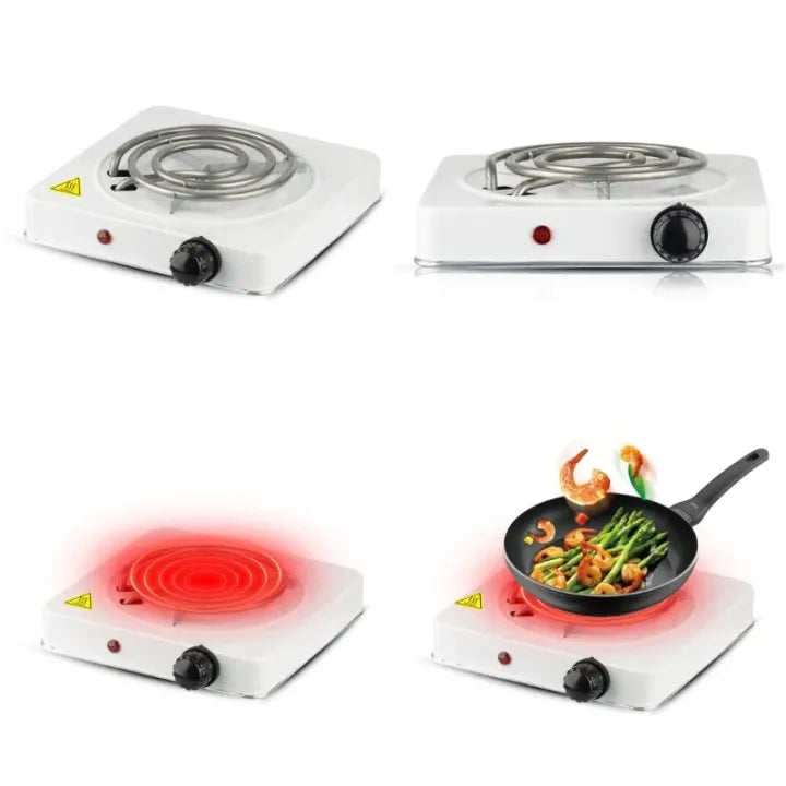 RAF Electric Hot Plate Stove – 1000W Portable Single Burner with Temperature Control