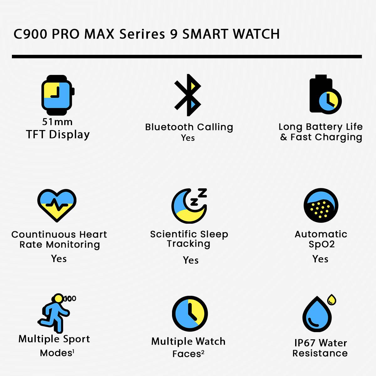 C900 PRO MAX Series 9 SMART WATCH