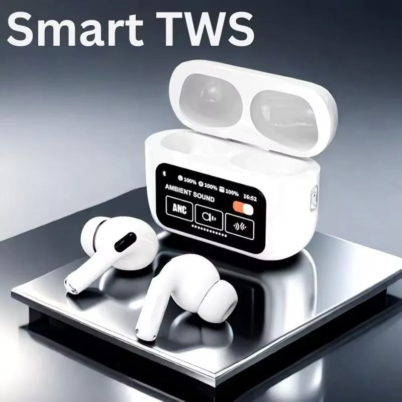 A9 Pro Wireless Earbuds with Digital Display & Touch Control