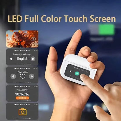 A9 Pro Wireless Earbuds with Digital Display & Touch Control