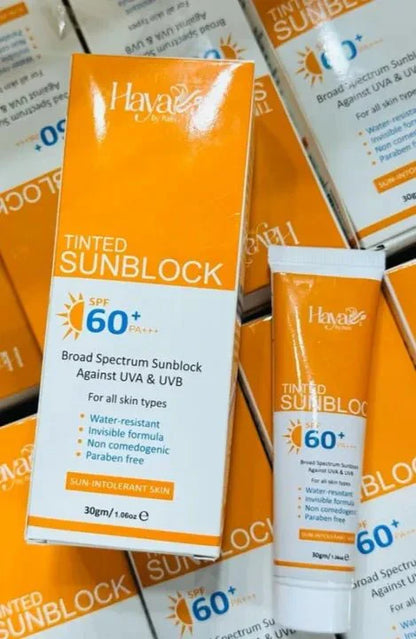 Tinted Sunblock - Broad Spectrum Protection ( haya by rabi )