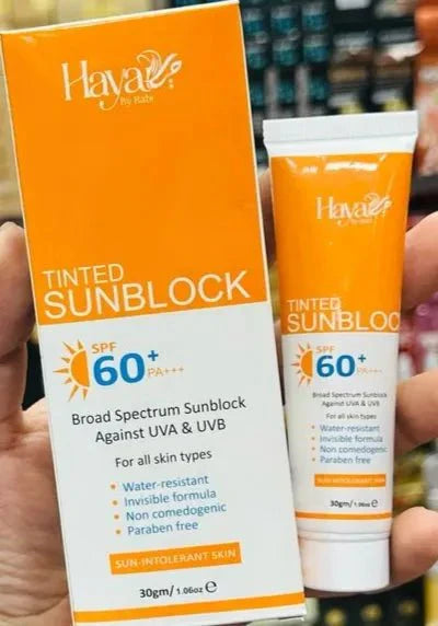 Tinted Sunblock - Broad Spectrum Protection ( haya by rabi )